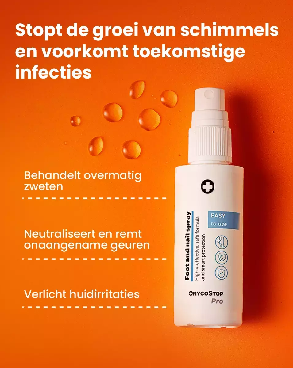 Stopt de groei van schimmels en voorkomt toekomstige infecties